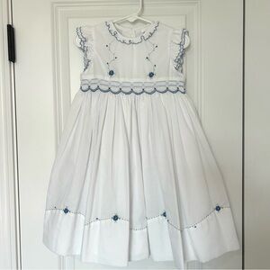 Sarah Louise England Smocked Floral Dress Size 3T